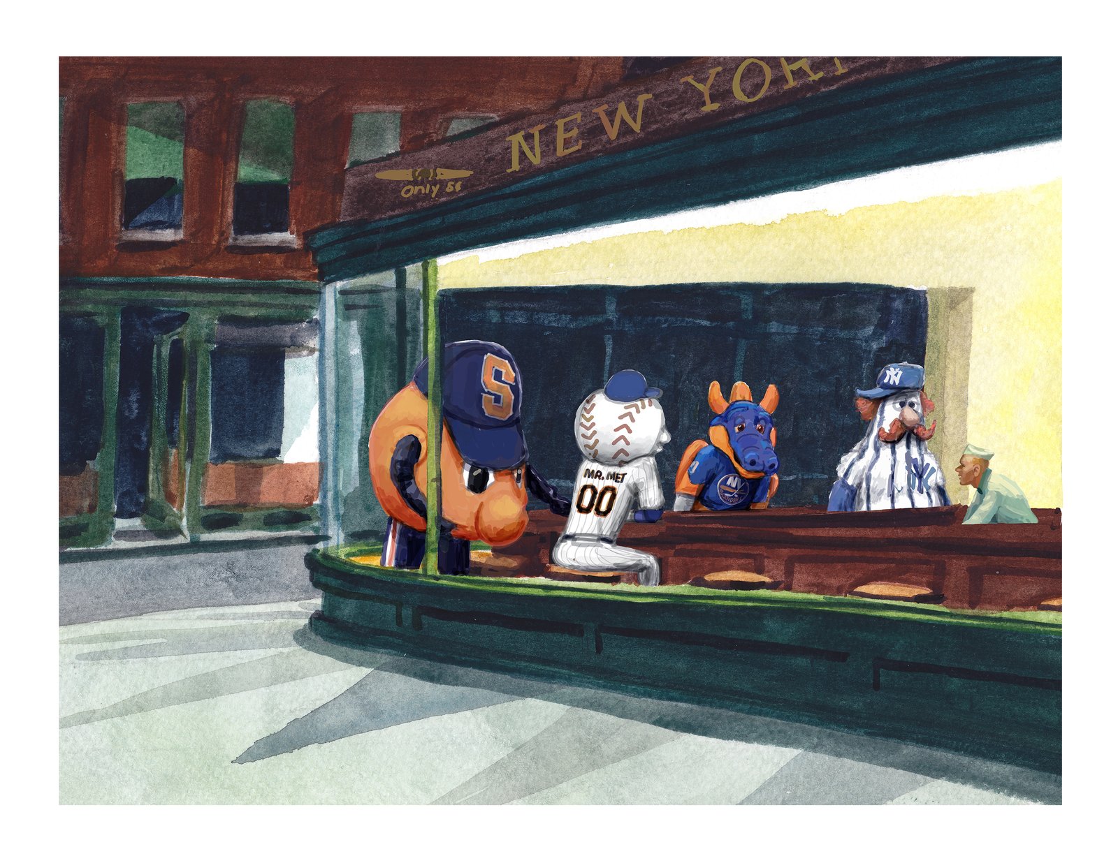NEW YORK — MASCOTS | citiesbytheslice
